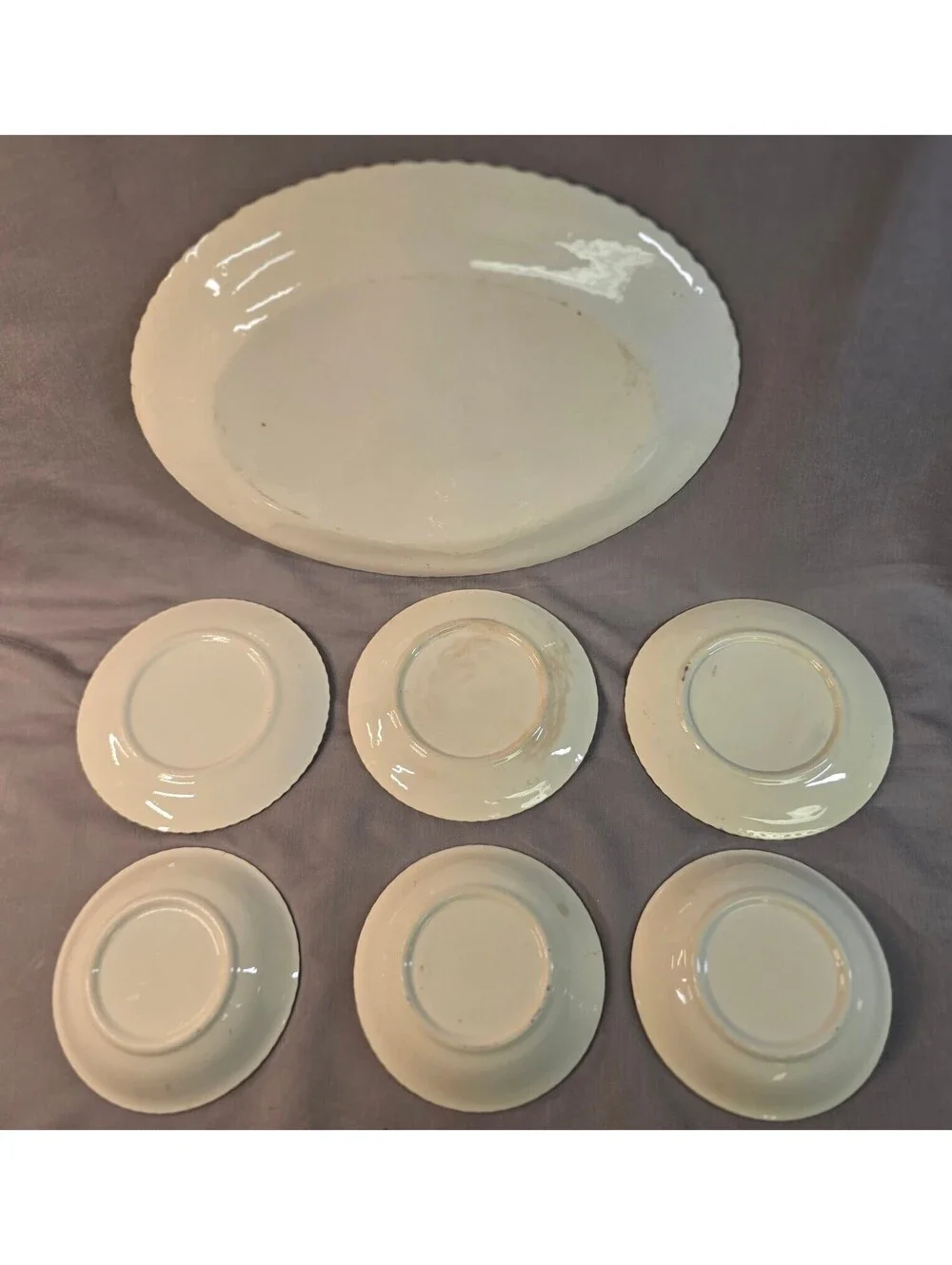 Blue Ridge Southern Potteries Southern Special Platter & Plates Set Hand Painted